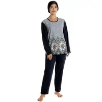 Tinuta dama AI2404 bleumarin/imprimeu geometric, Andana | marimea S