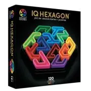 Joc de logica IQ Deluxe Hexagon, cu 120 de provocari, limba romana
