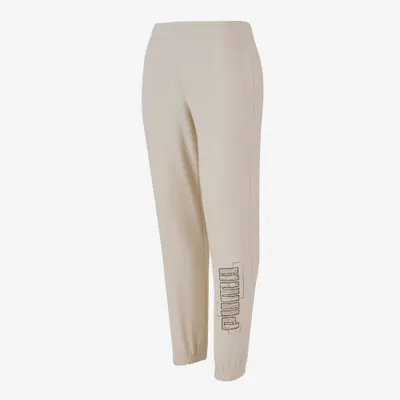 Pantalon de trening PUMA Educație fizică Bej Copii