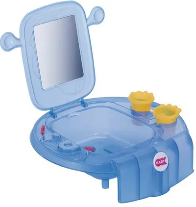 Mini chiuvetă cu toaletă OK Baby - Space, albastru