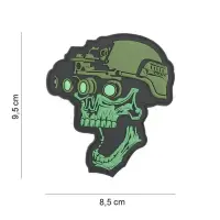 Patch Night Vision Skull - VERDE