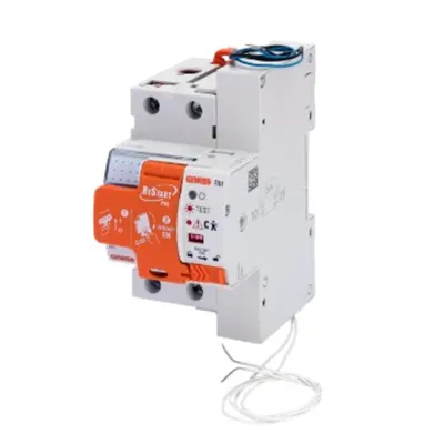 Restart Rm Pro - 2 Poli - Coupled With Mdc - 25 a 4500a Type a Curba C Idn=0,03 a 230 V - 3 Module En 50022
