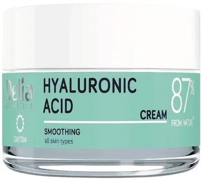 Delia Cremă de față de zi cu acid hialuronic pentru netezire, 50 ml