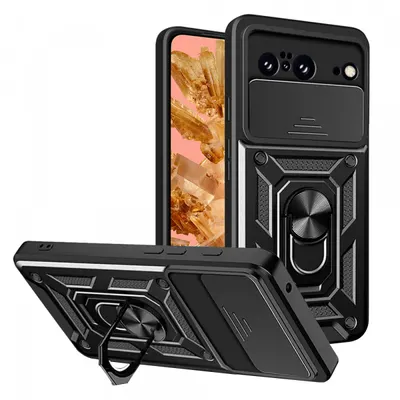 Husa pentru Google Pixel 8, Techsuit, CamShield, Neagra