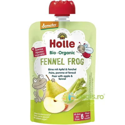Piure pentru Copii cu Pere, Mere si Fenicul +6 Luni fara Zahar Ecologic/Bio 100g