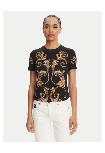 Tricou dama - auriu - negru
