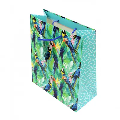 Punga de cadou hartie L Parrots