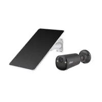 Camera supraveghere wireless 4G cu panou solar si iluminare duala Dahua AOV KIT/BF4CA-4G-0210B-XL/M0508, 4 MP, 2.1 mm, IR/lumina calda 15-20 m, PIR 12 m, acumulator, difuzor, slot card, detectie umana si vehicul