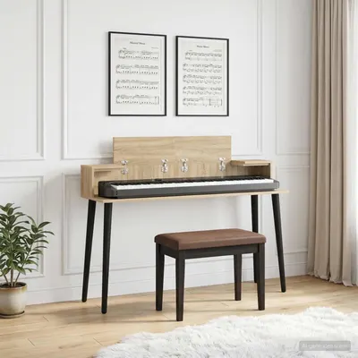 vidaXL Birou de studio Stejar Sonoma 152 x 36 x 19,5 cm Lemn prelucrat