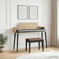 vidaXL Birou de studio Stejar Sonoma 152 x 36 x 19,5 cm Lemn prelucrat