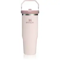 Stanley IceFlow™ Flip Straw Tumbler sticlă inoxidabilă pentru apă Rose Quartz 1 buc