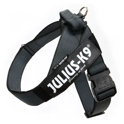 JULIUS-K9 IDC Color & Gray, ham bandă câini , M - Negru Negru