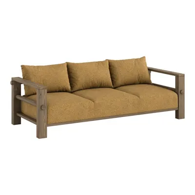 Canapea galben ocru 225 cm Bare – Karup