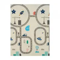 Covor joaca pliabil din spuma, U-Grow, 180 x 120 x 1 cm, Circuit