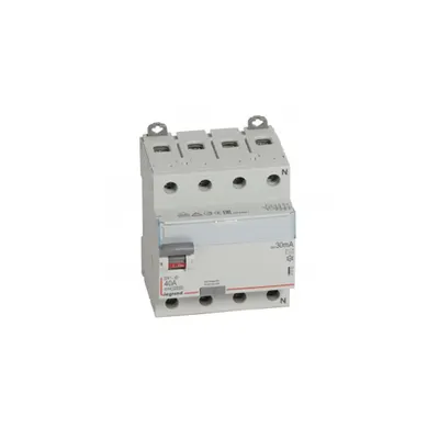 Intrerupator diferential RCD DX³-ID - 4P 400 V~ Nul pe partea dreapta - 40 A - 30 mA - tip AC