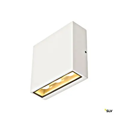 BIG QUAD UP/DOWN wall lamp, 6x1W, 3000K, IP54, square, white