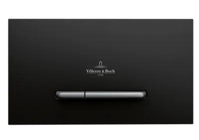 Clapeta de actionare dual-flush, negra, Villeroy Boch ViConnect