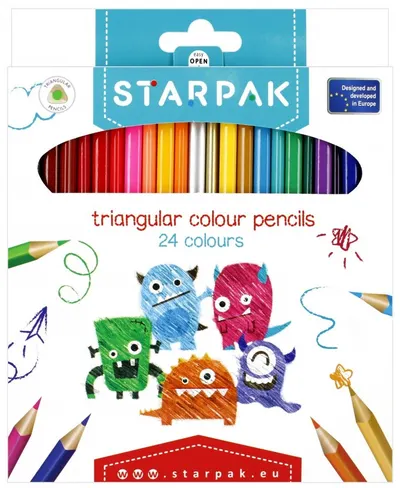 Creioane colorate Starpak - 24 buc.
