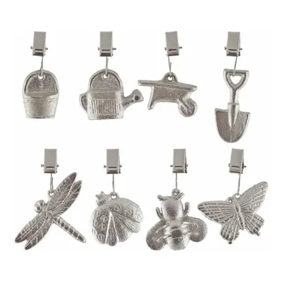 Set 8 agățătoare pentru fața de masă Esschert Design Garden