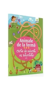 Carte de colorat cu activități. Animale de la fermă (3-5 ani) - Paperback - ***