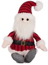 Jucărie de pluș Keel Toys - Moș Crăciun, 30 cm, roșu