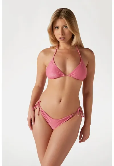 Sutien de baie triunghiular - Roz