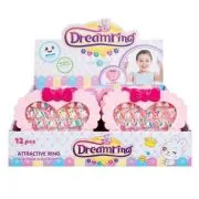 Set fashion - cutie de bijuterii cu inele - 20buc / set, MegaCreative 454576, 3+ ani
