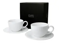 Set 2 Cesti si Farfurii Portelan 240ml RAPHAEL