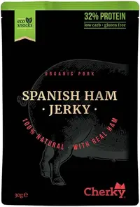 Șuncă spaniolă Jerky organică, 30 g, Cherky