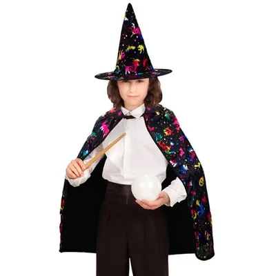 Set vrajitor halloween copii - marimea 128 cm