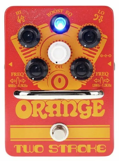 Pedală de efecte sonore Orange - Two Stroke Boost EQ, roșu