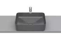 Lavoar Roca Inspira A327530640, montare pe blat, 50 x 37 cm, FineCeramic, mat, Antracit