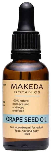 Makeda Botanics Ulei de bază din semințe de struguri, 30 ml