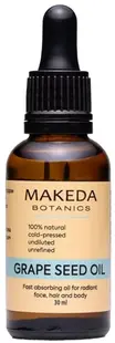 Makeda Botanics Ulei de bază din semințe de struguri, 30 ml