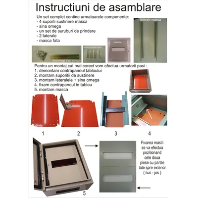 Kit masca + sina DIN 40x30x20cm - 22 module