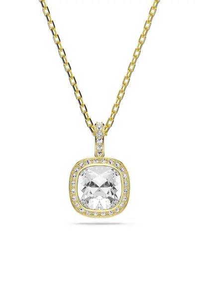 Swarovski lănțișor cu pandantiv pentru femei placat cu aur cristal Swarovski UNA