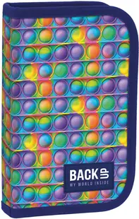 Penar școlar cu rechizite Back Up SW - Pop-It, cu 1 fermoar