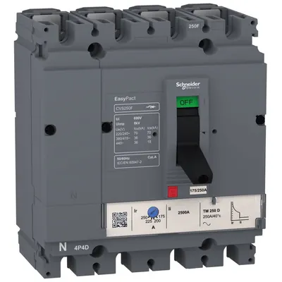 Intrerupator automat tip Easypact CVS, CVS160F Tm160D, 4P/4D Schneider LV516353