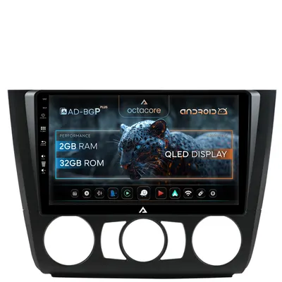 Navigatie BMW Seria 1 E87 (2007-2011), Clima Manuala, Android, P-Octacore 2GB RAM + 32GB ROM, 9 Inch - AD-BGP9002+AD-BGRKIT398
