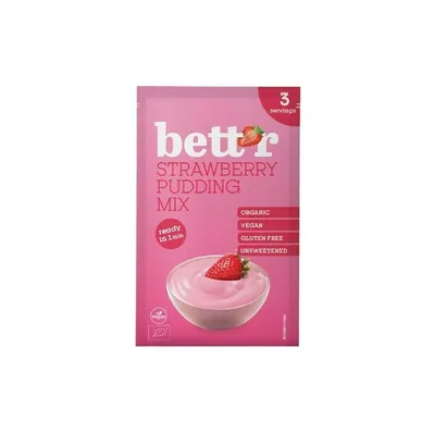 Mix pentru budinca cu capsuni bio 30g Bettr