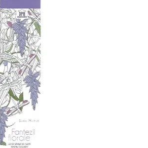 Semne de carte de colorat. Fantezii florale