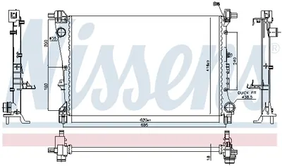 Radiator racire motor potrivit FIAT TIPO 1.3D 1.4 10.15-10.20
