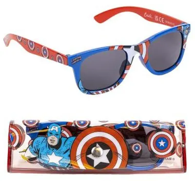 Ochelari de soare în husă PVC Cerba - Marvel, Captain America