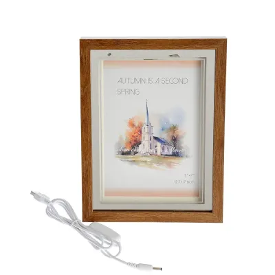 Rama foto din lemn cu USB 13x18 cm