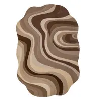 Covor maro/bej țesut manual din lână 200x290 cm Envy Wool – Flair Rugs