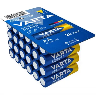 Baterii AA R6, blister 24 Buc. Varta