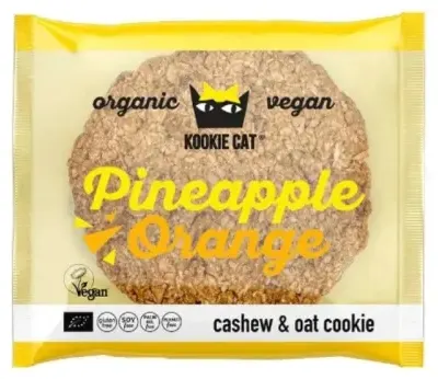 Fursec bio cu ananas și portocală, 50 g, Kookie Cat