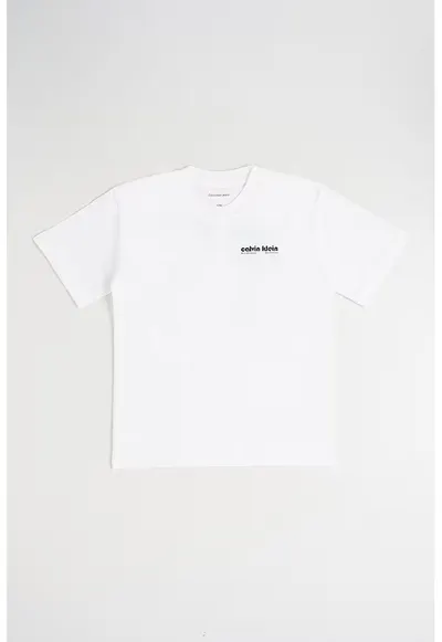 Tricou din bumbac cu logo supradimensionat - Rosu/Alb optic/Albastru