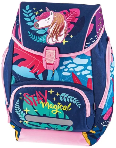 Set școlar Play Stay Magical - Ghiozdan, două penare și sac de sport