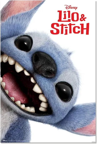 Poster Erik Disney: Lilo & Stitch - Stitch Live Action Face